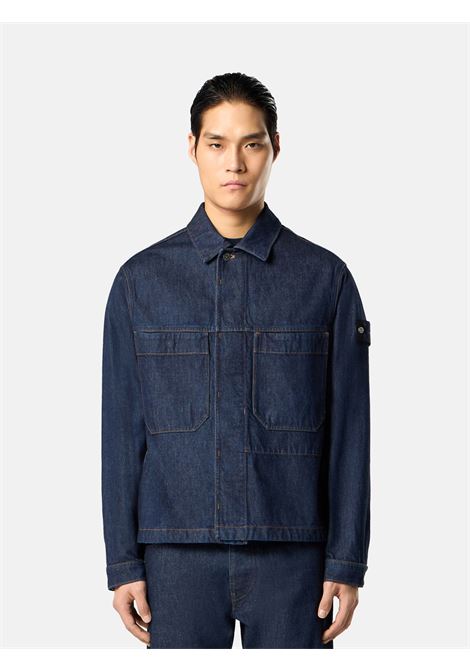 giacca indigo denim-rindes man blu STONE ISLAND | K2S15 Q100027 S00J7VJ201